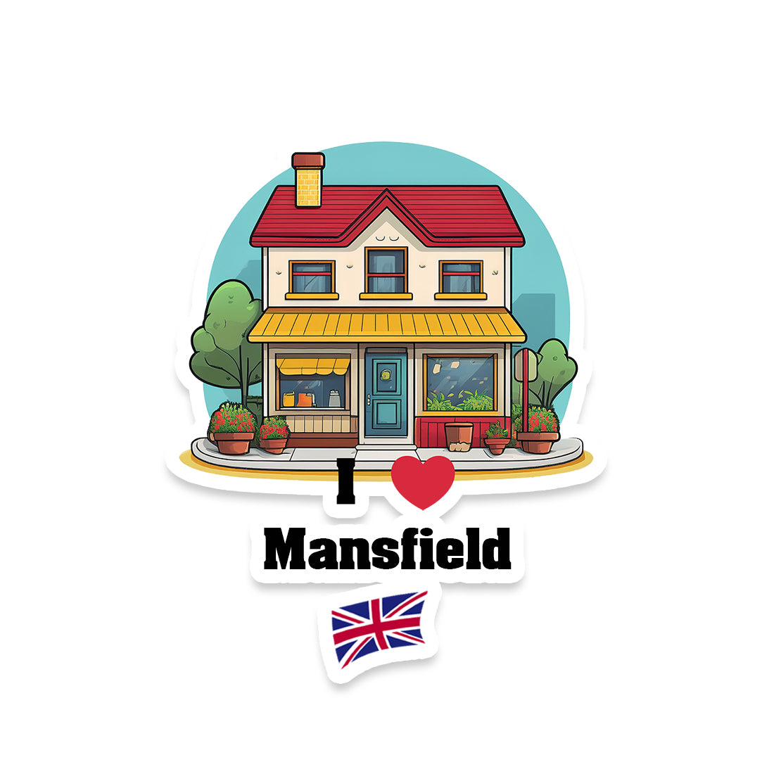 Mansfield Fridge Magnet