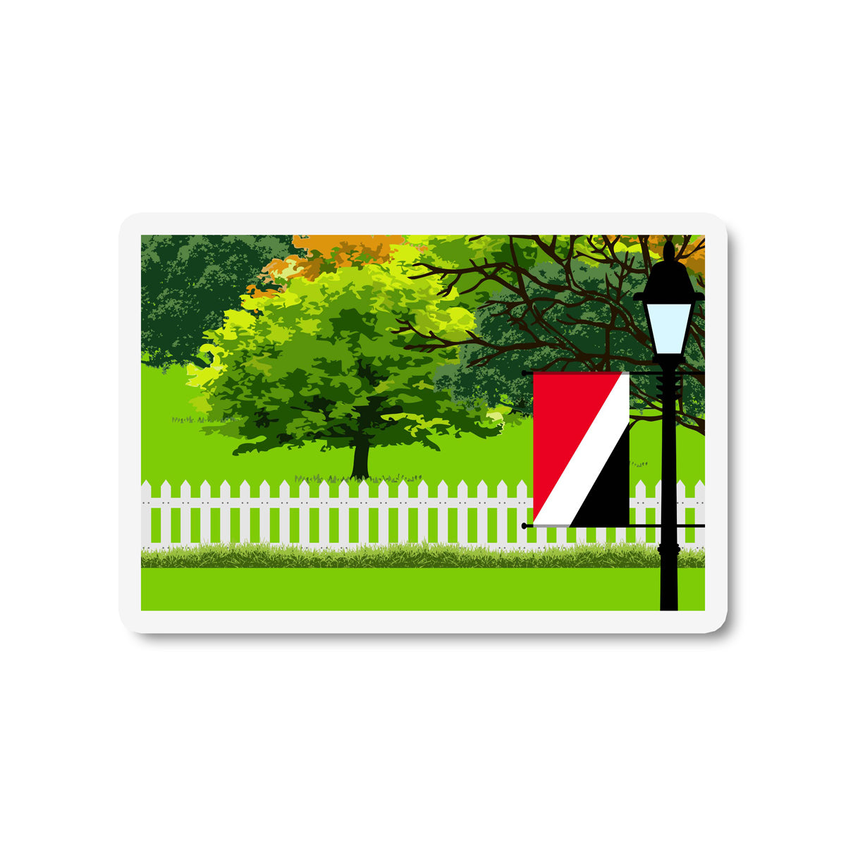 SealPrincipality of Trees Street Lamp Magnet