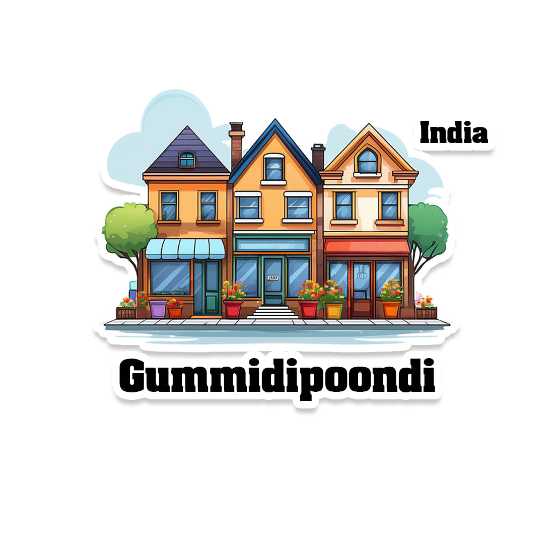 Gummidipoondi Fridge Magnet