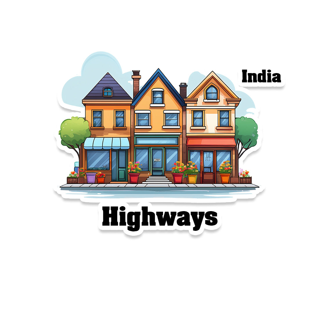 Highways Fridge Magnet