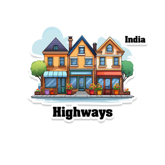 Highways Fridge Magnet