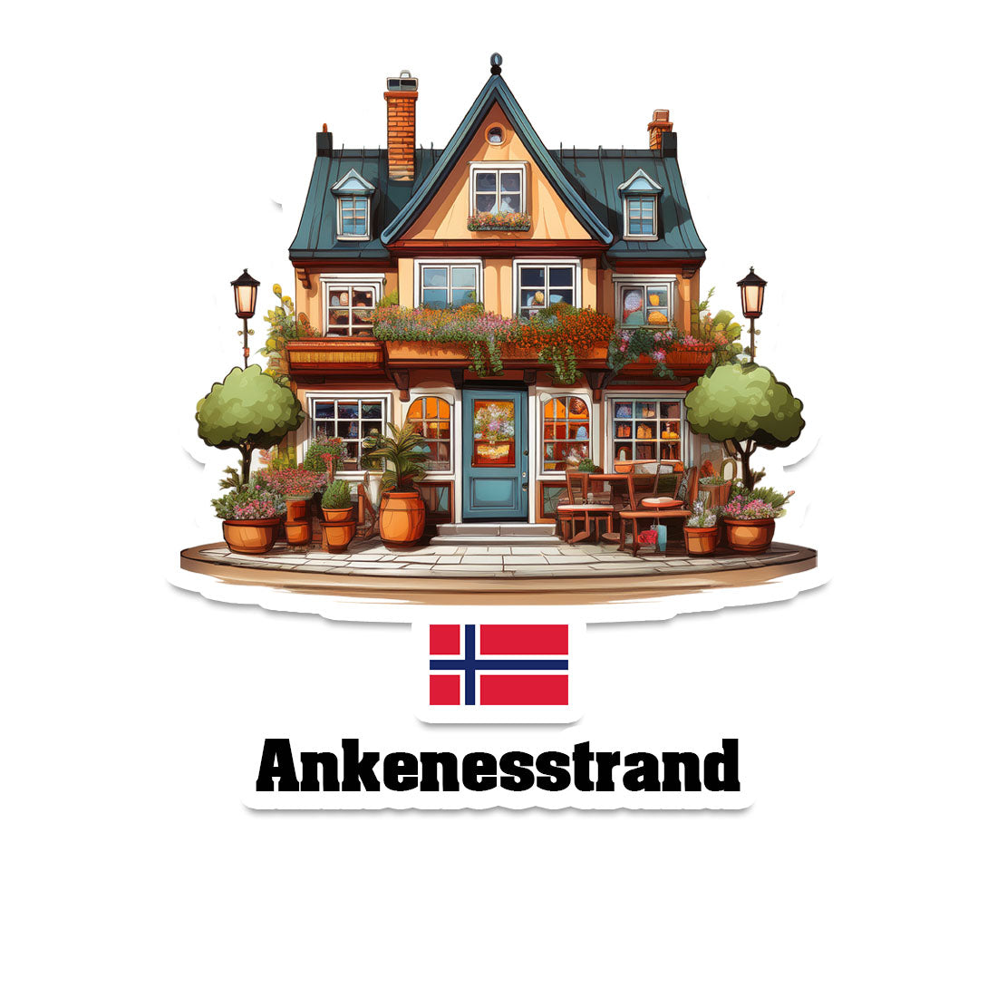 Ankenesstrand Fridge Magnet