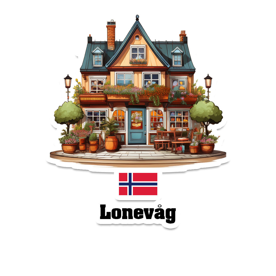 Lonevåg Fridge Magnet