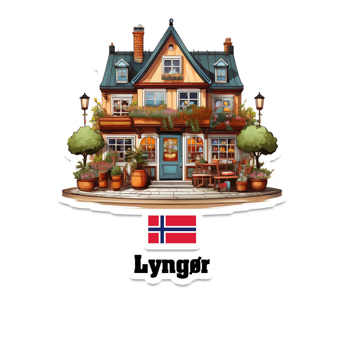 Lyngør Fridge Magnet