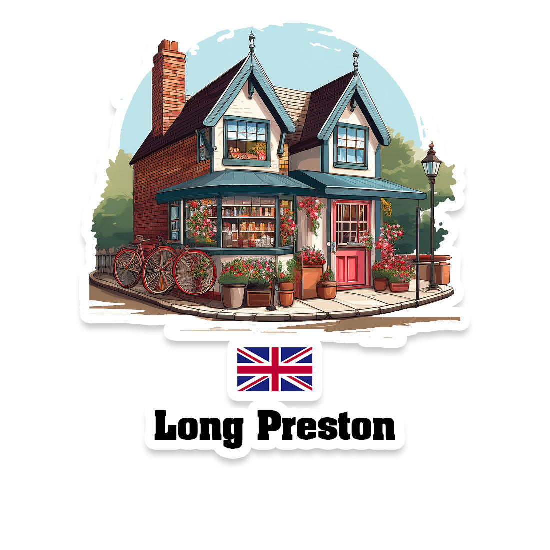 Long Preston Fridge Magnet
