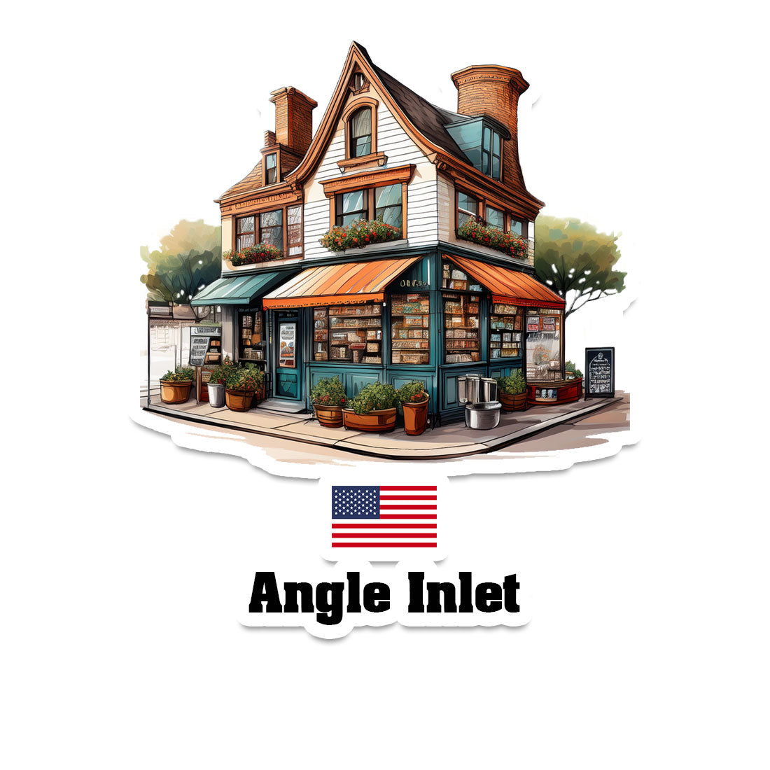 Angle Inlet Fridge Magnet