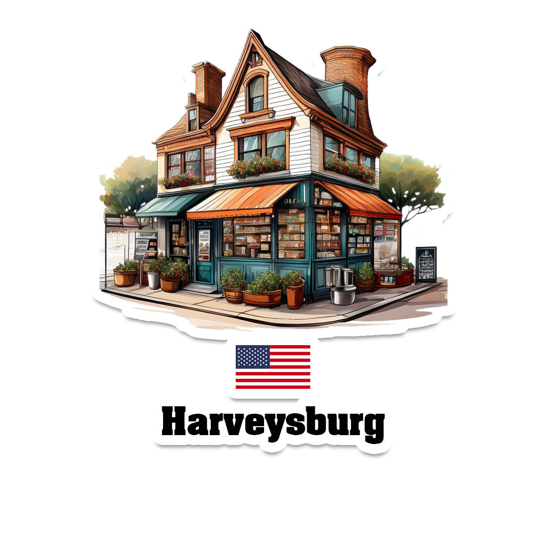 Harveysburg Fridge Magnet