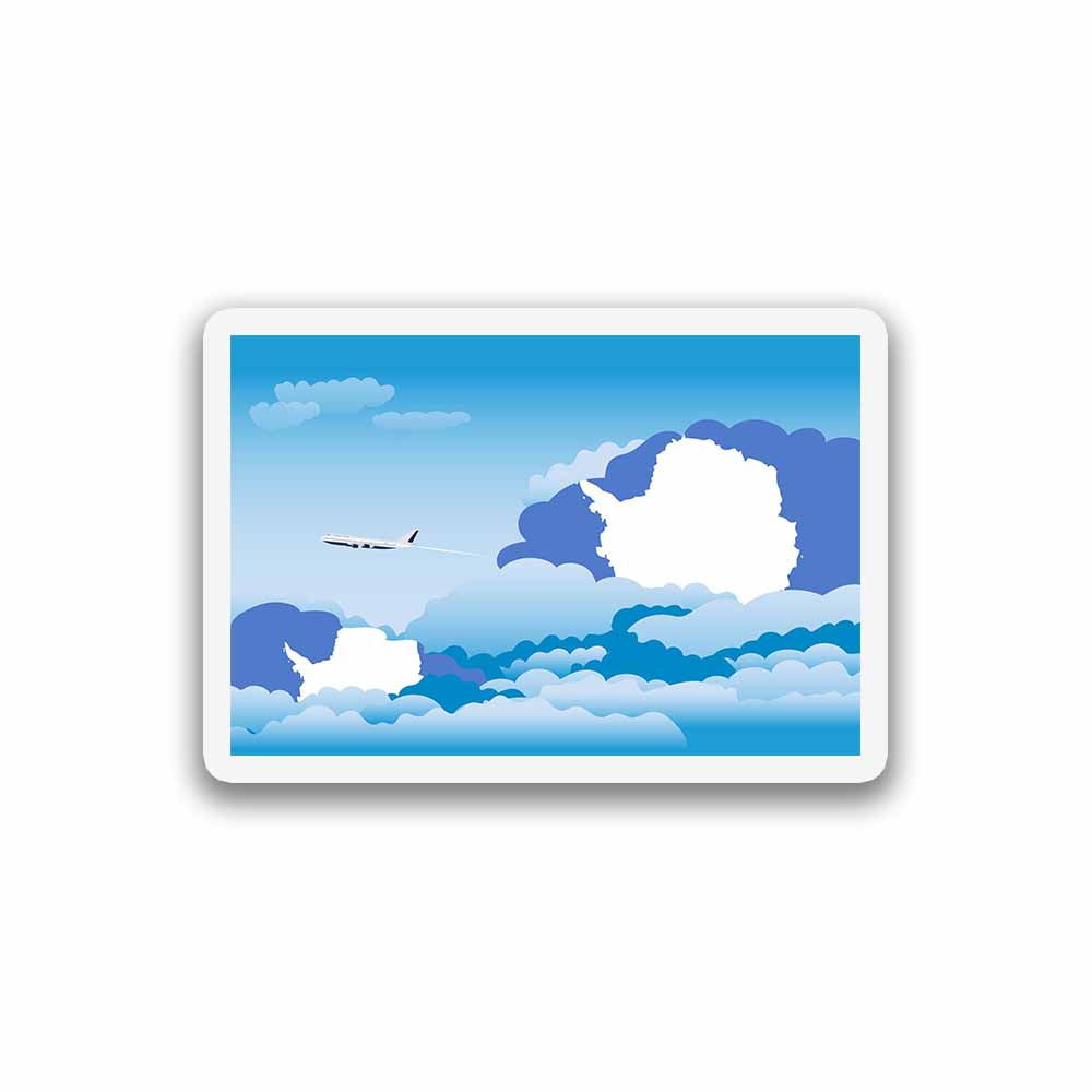 Antarctica Day Clouds Fridge Magnet