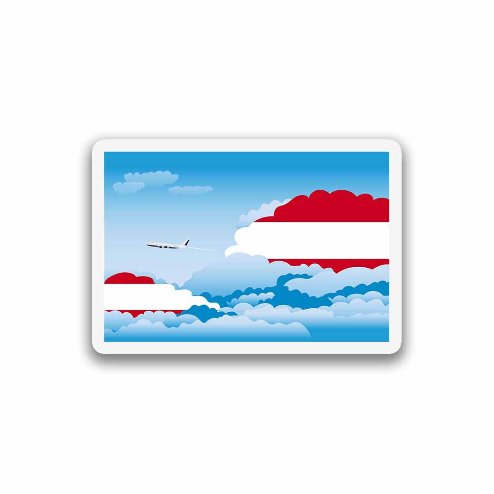 Austria Day Clouds Fridge Magnet