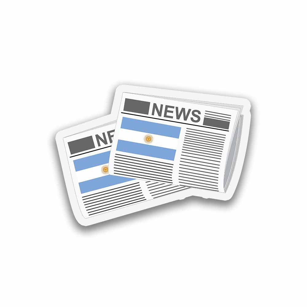 Argentina Newspapers Fridge Magnet