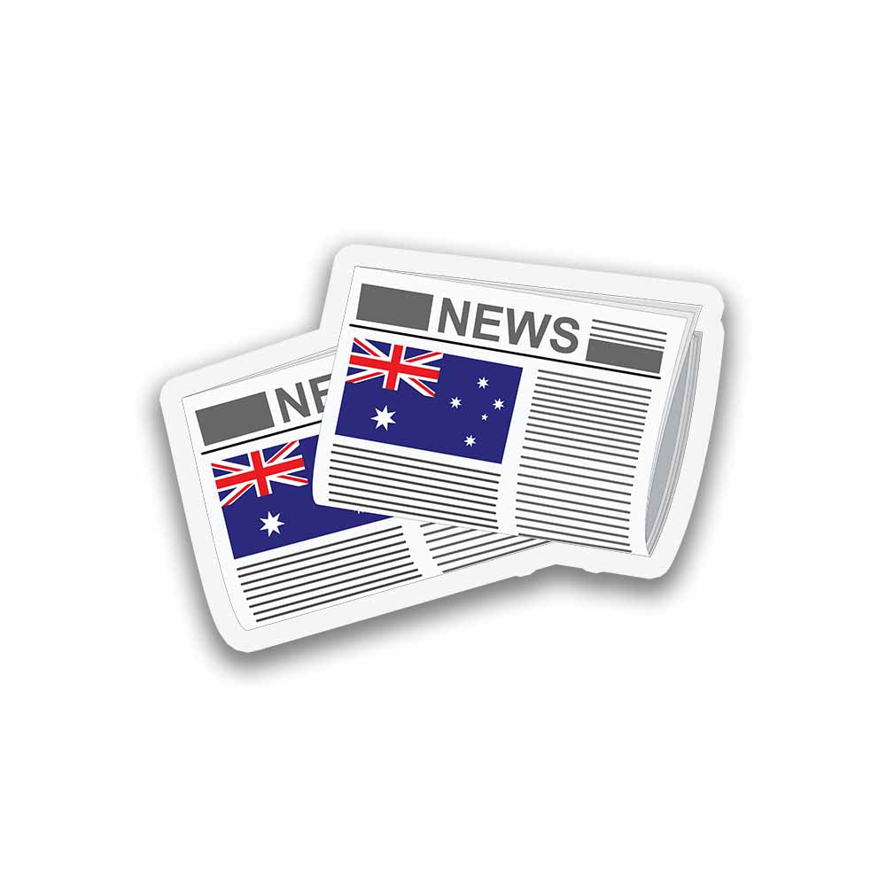 Australia Newspapers Fridge Magnet