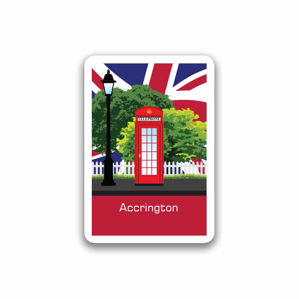 Accrington Red Telephone Magnet