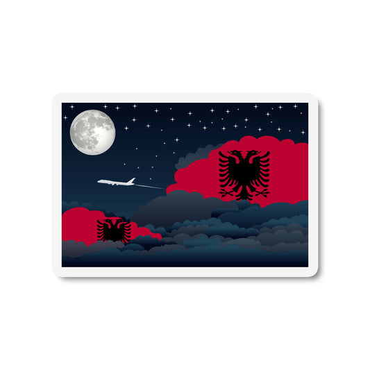 Albania Night Clouds Magnet