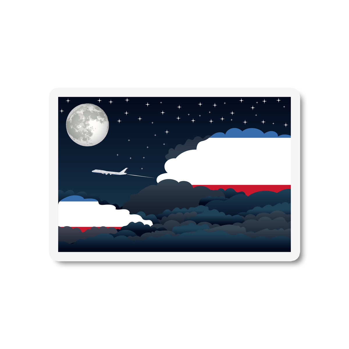 Crimea Night Clouds Magnet