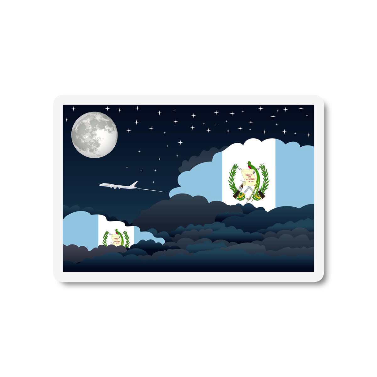 Guatemala Night Clouds Magnet