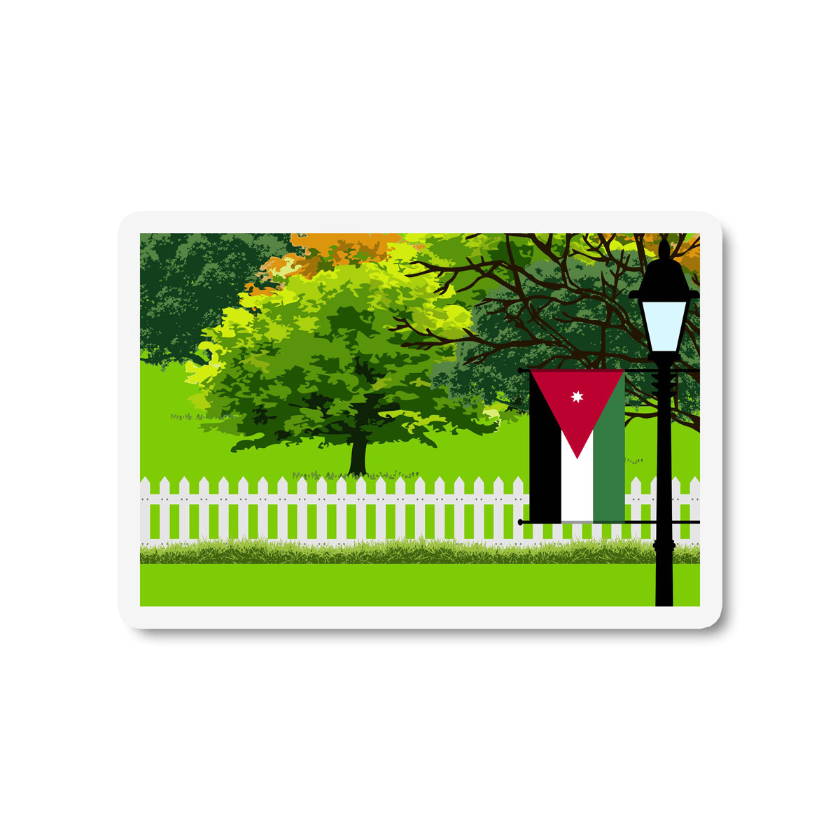 Jordan Trees Street Lamp Magnet