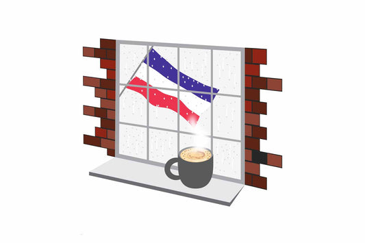 Los Altos Coffee Rain Window Magnet