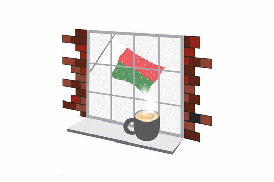 Madagascar Coffee Rain Window Magnet