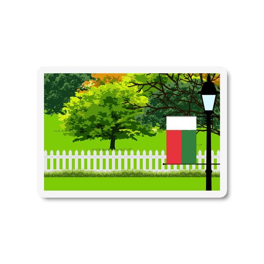 Madagascar Trees Street Lamp Magnet