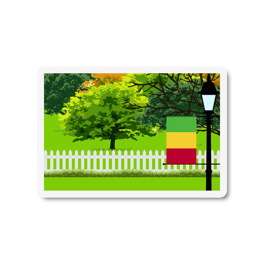Mali Trees Street Lamp Magnet
