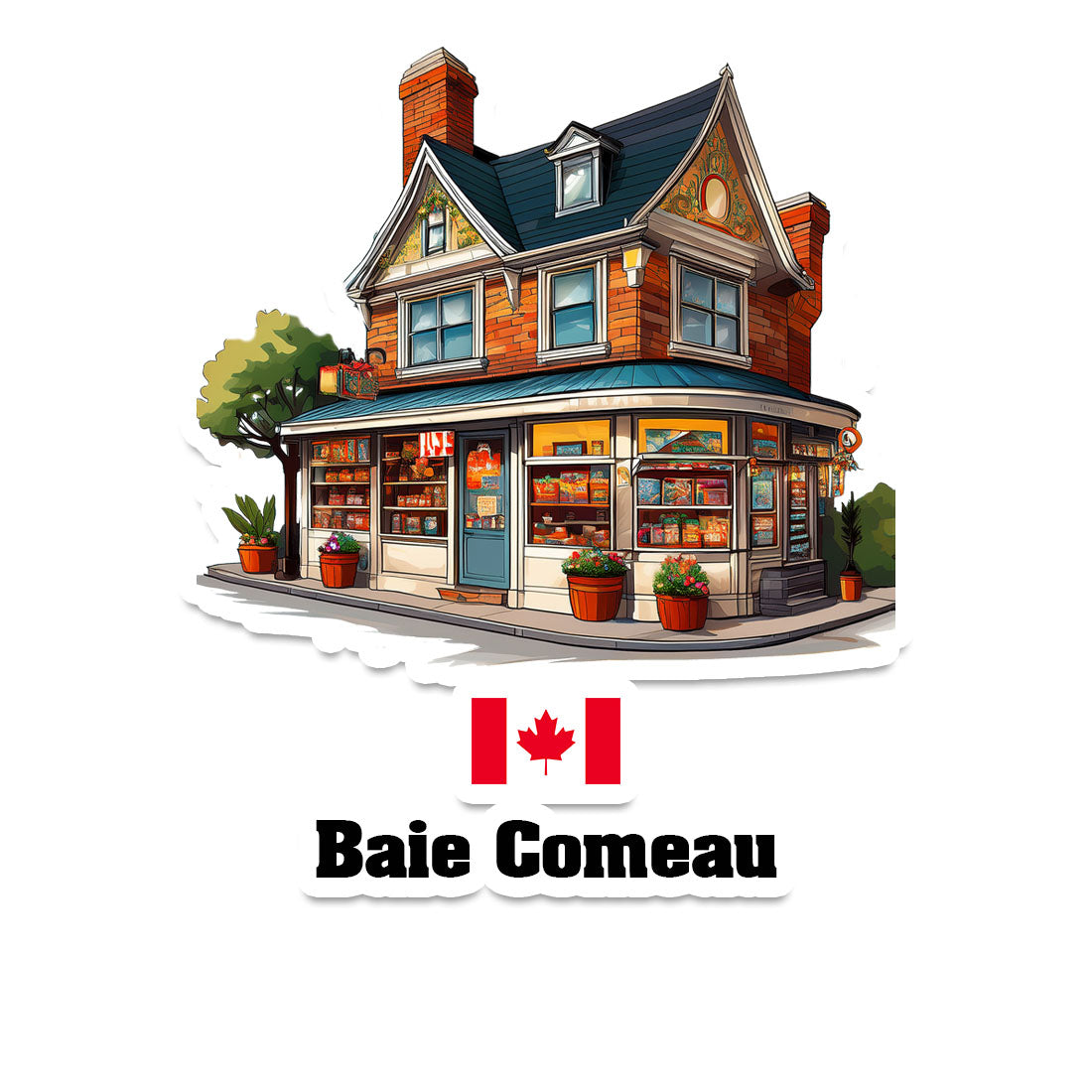 Baie Comeau Fridge Magnet