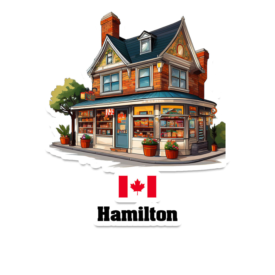 Hamilton Fridge Magnet