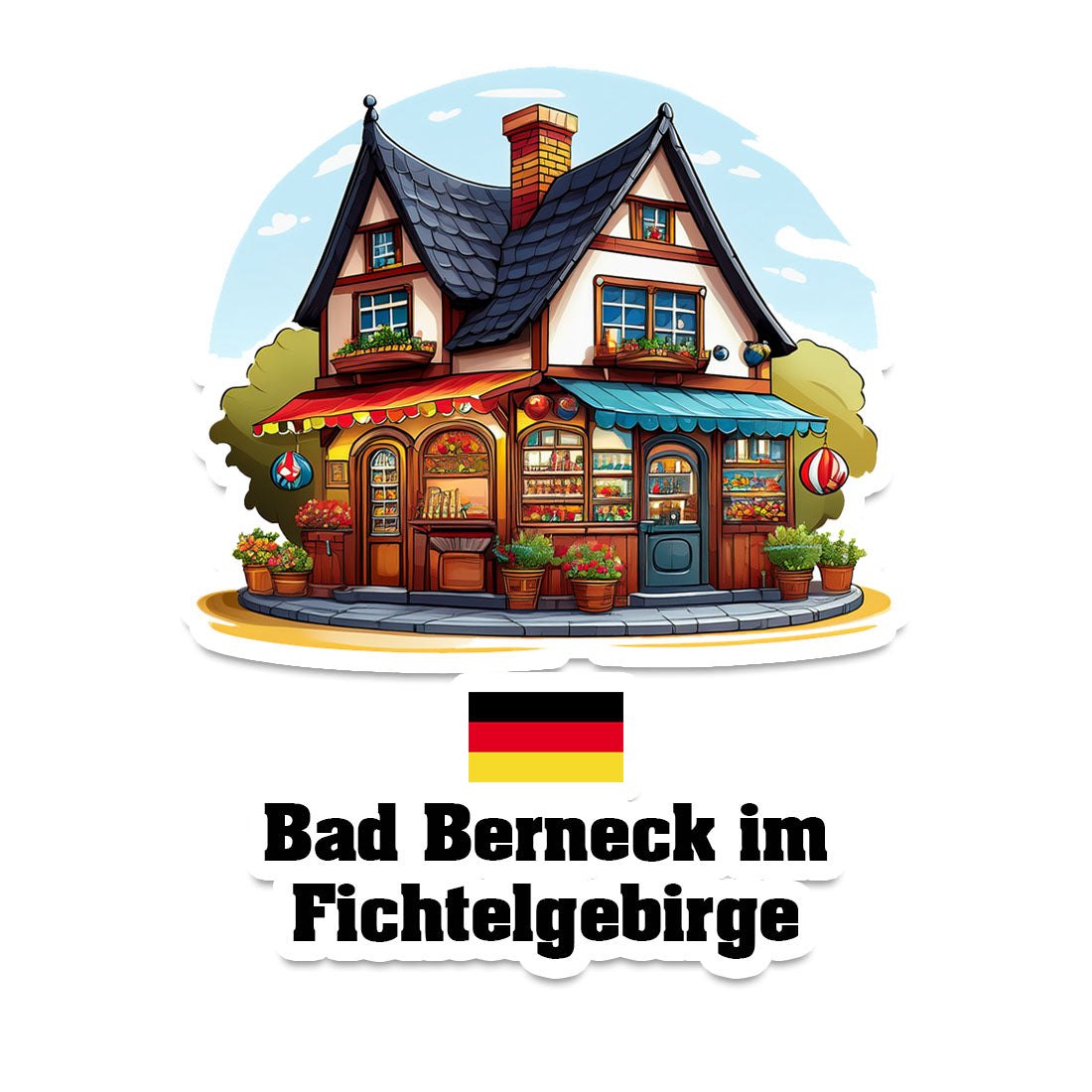 Bad Berneck im Fichtelgebirge Fridge Magnet