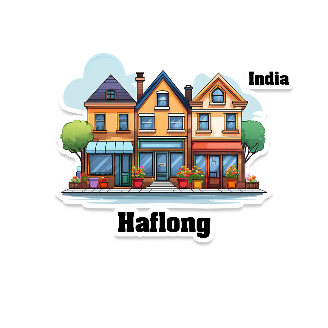Haflong Fridge Magnet