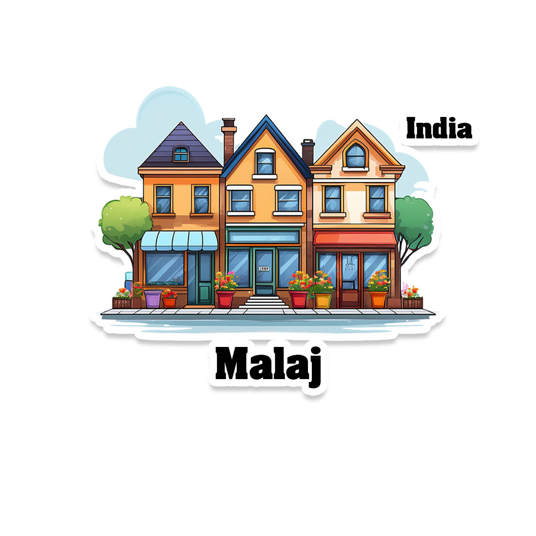 Malaj Fridge Magnet