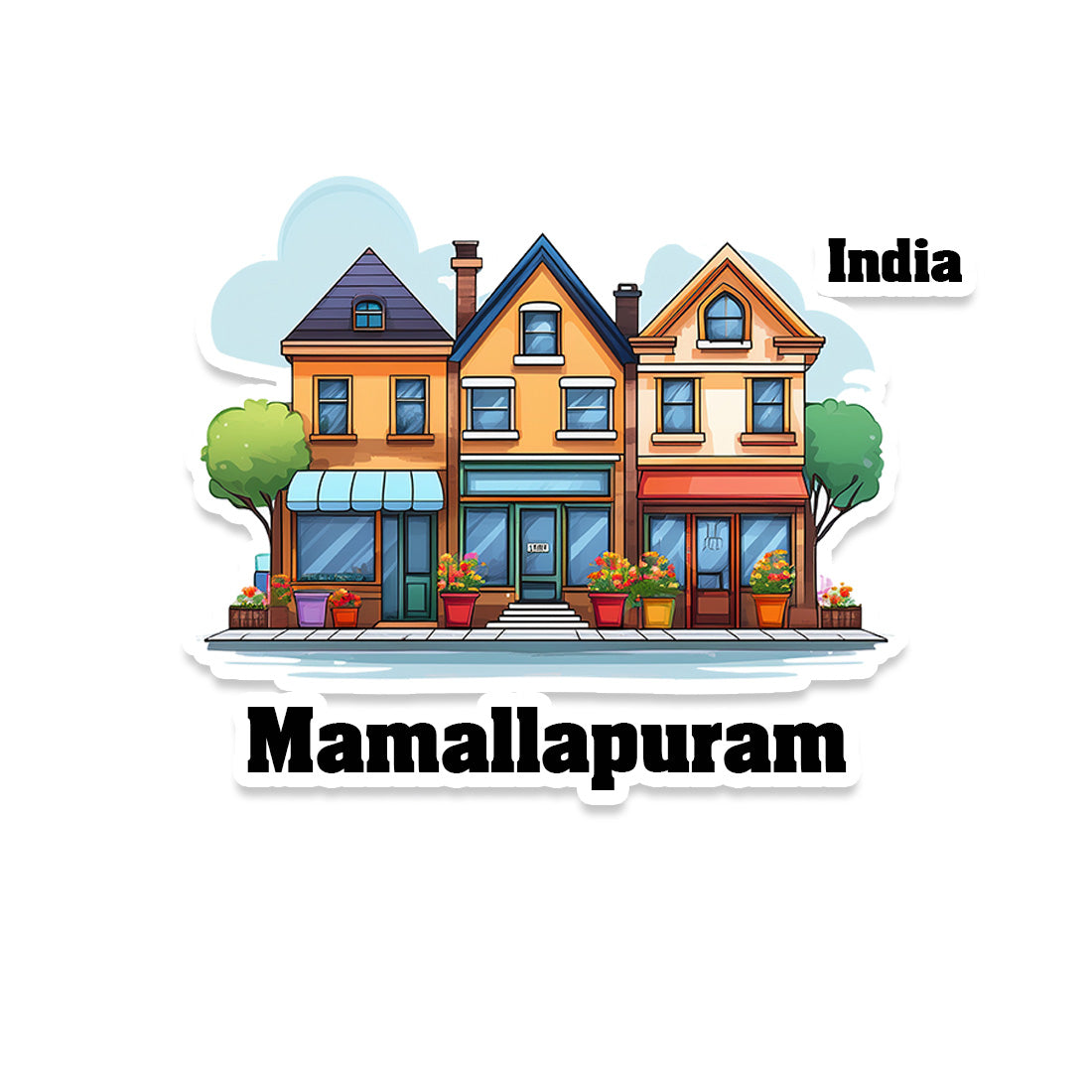 Mamallapuram Fridge Magnet