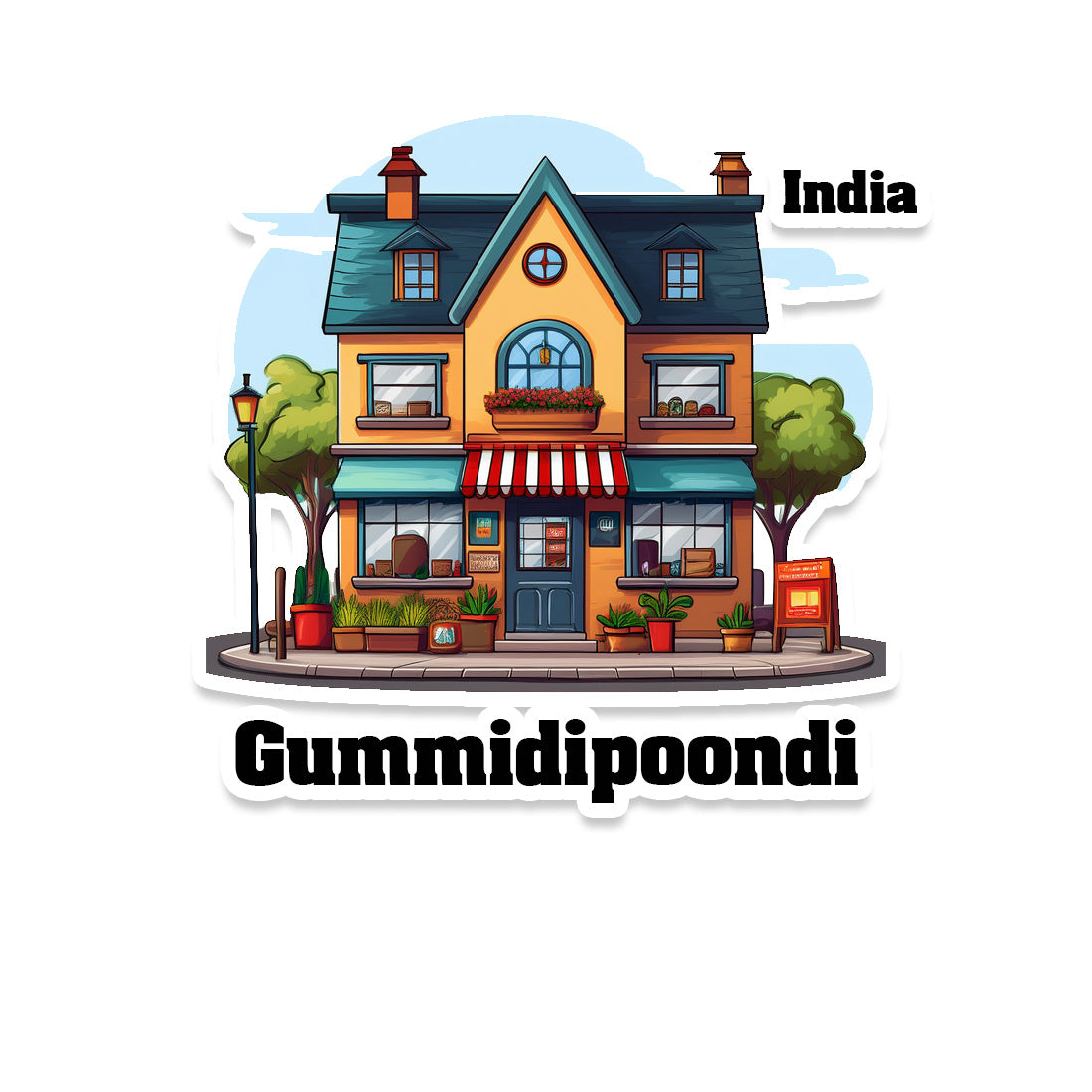 Gummidipoondi Fridge Magnet