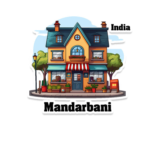 Mandarbani Fridge Magnet