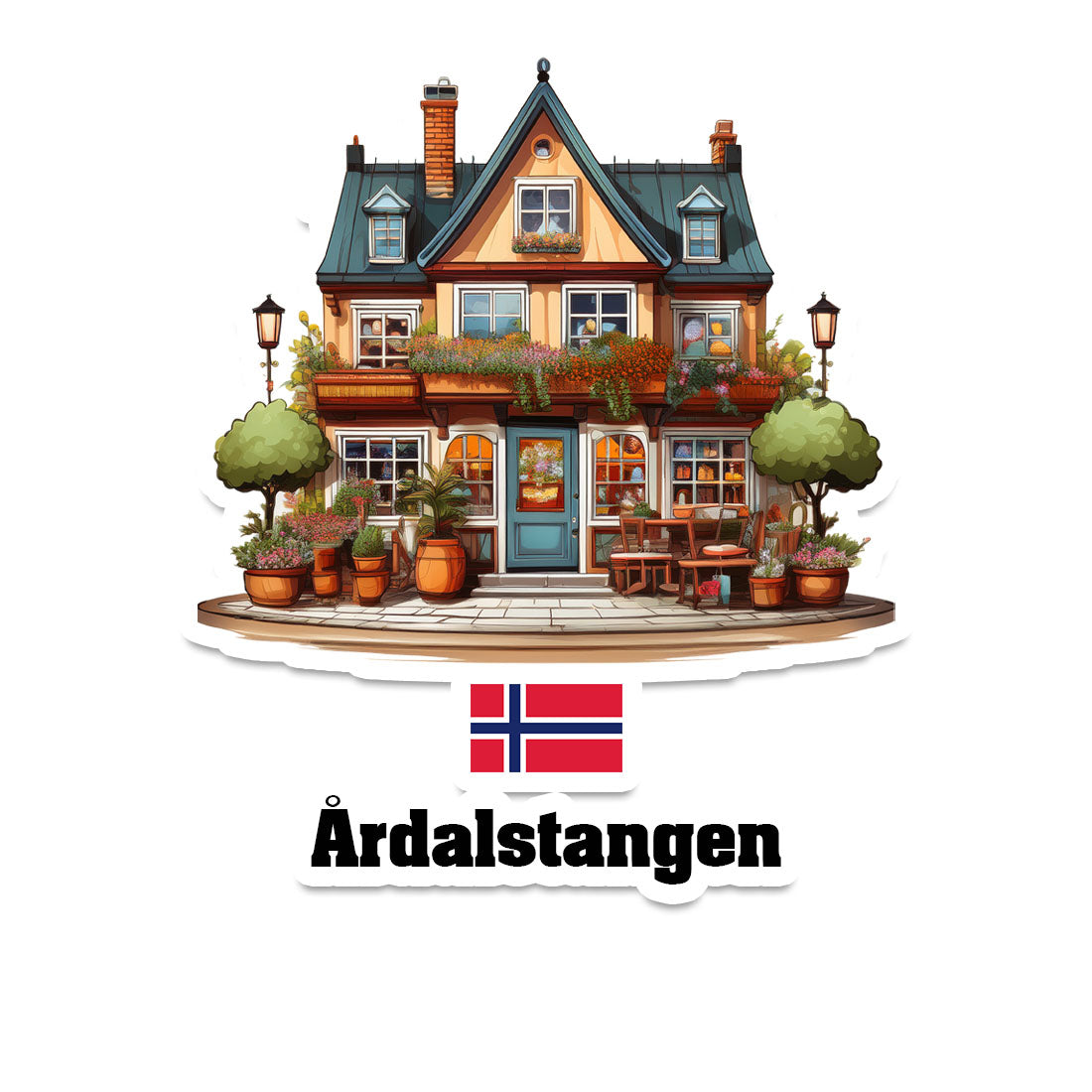 Årdalstangen Fridge Magnet