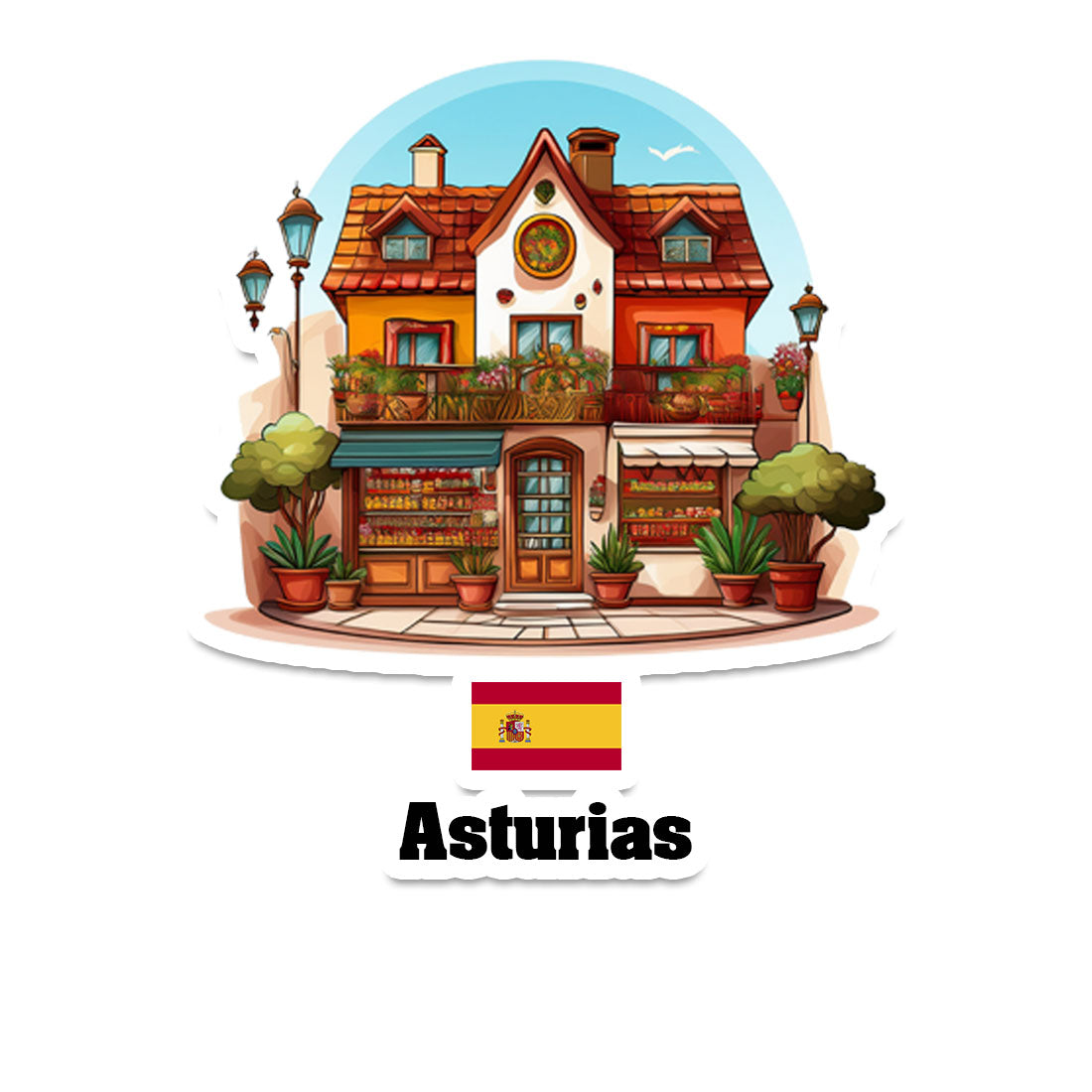Asturias Fridge Magnet