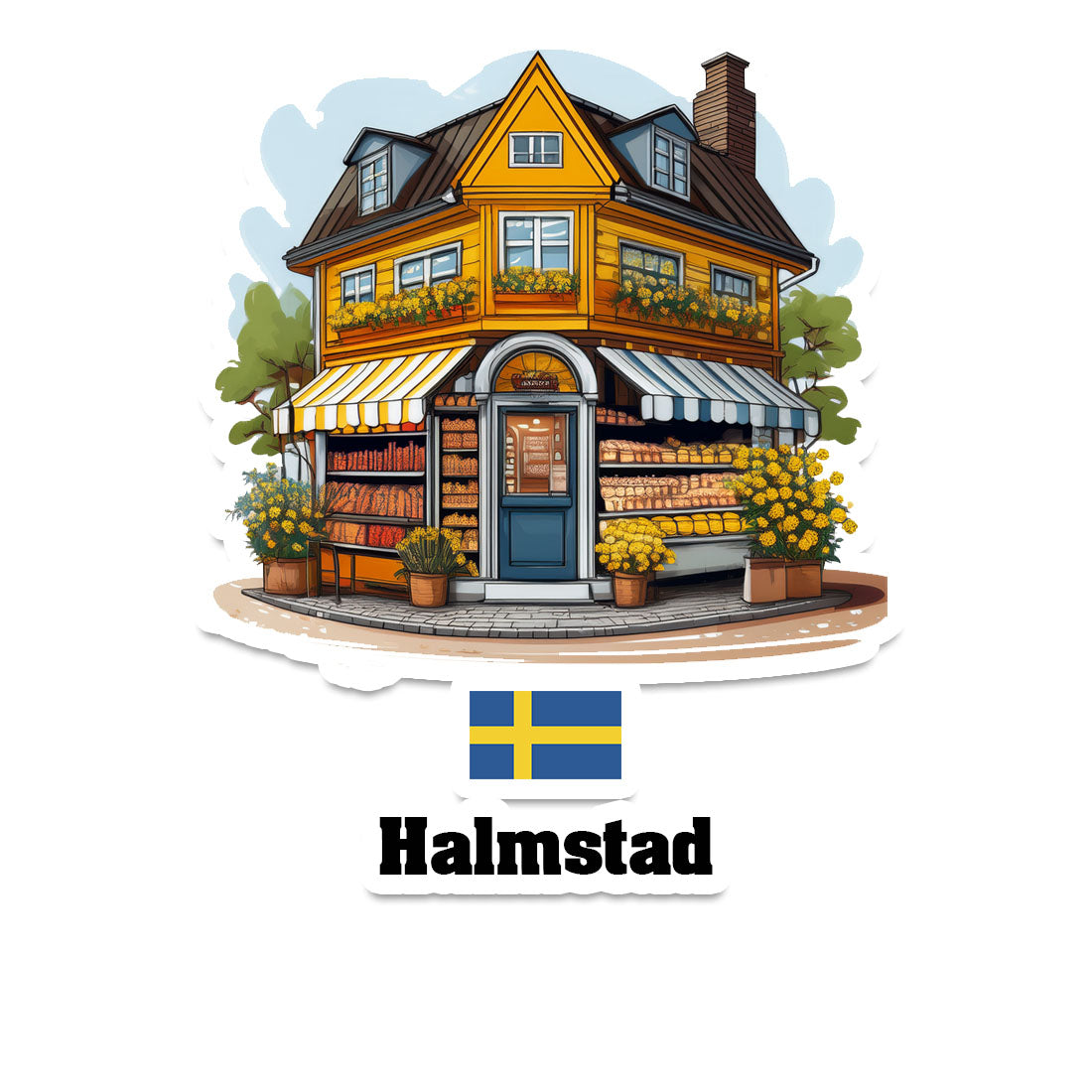 Halmstad Fridge Magnet