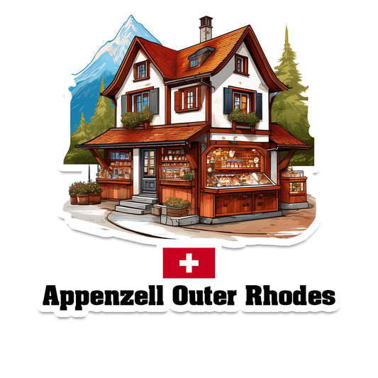 Appenzell Outer Rhodes Fridge Magnet
