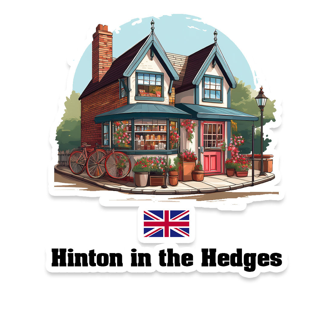 Hinton in the Hedges Fridge Magnet