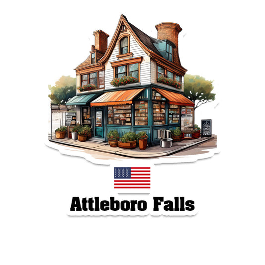 Attleboro Falls Fridge Magnet