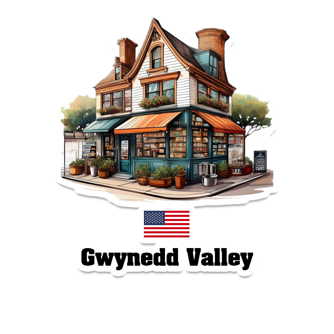 Gwynedd Valley Fridge Magnet