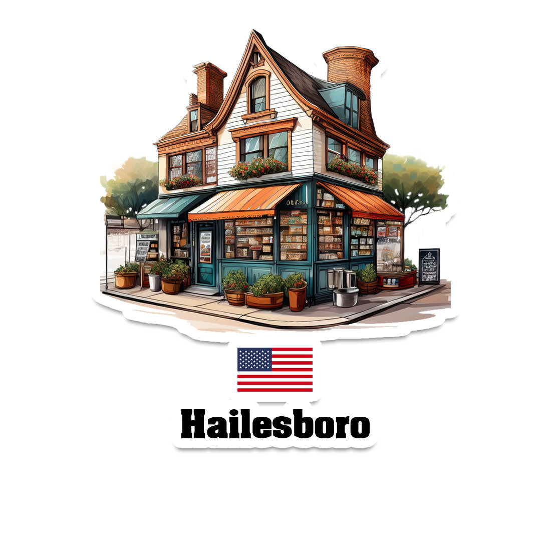 Hailesboro Fridge Magnet