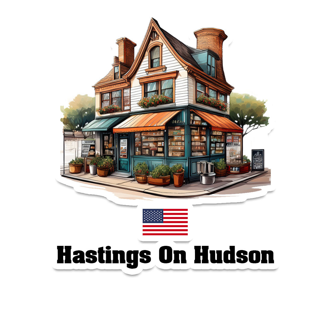 Hastings On Hudson Fridge Magnet