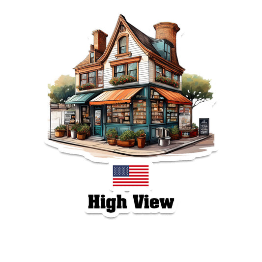 High View Fridge Magnet