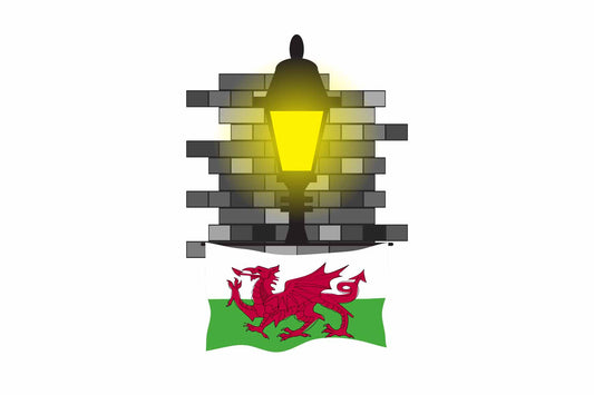 Wales Street Lamp Bricks Magnet