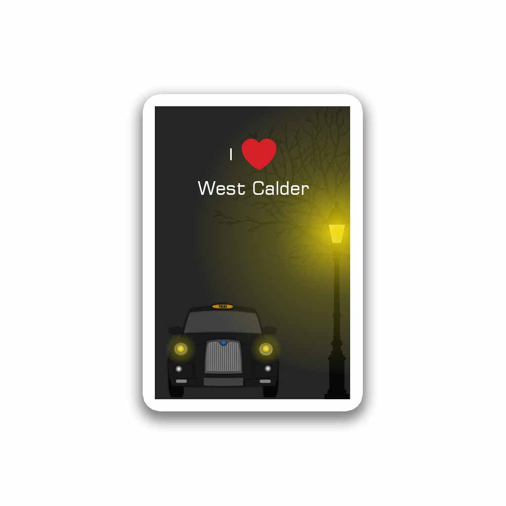 West Calder Taxi Black Magnet