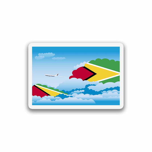 Guyana Day Clouds Fridge Magnet