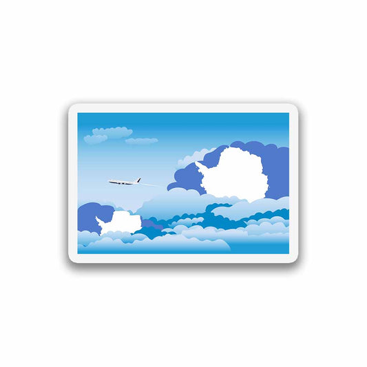 Antarctica Day Clouds Fridge Magnet