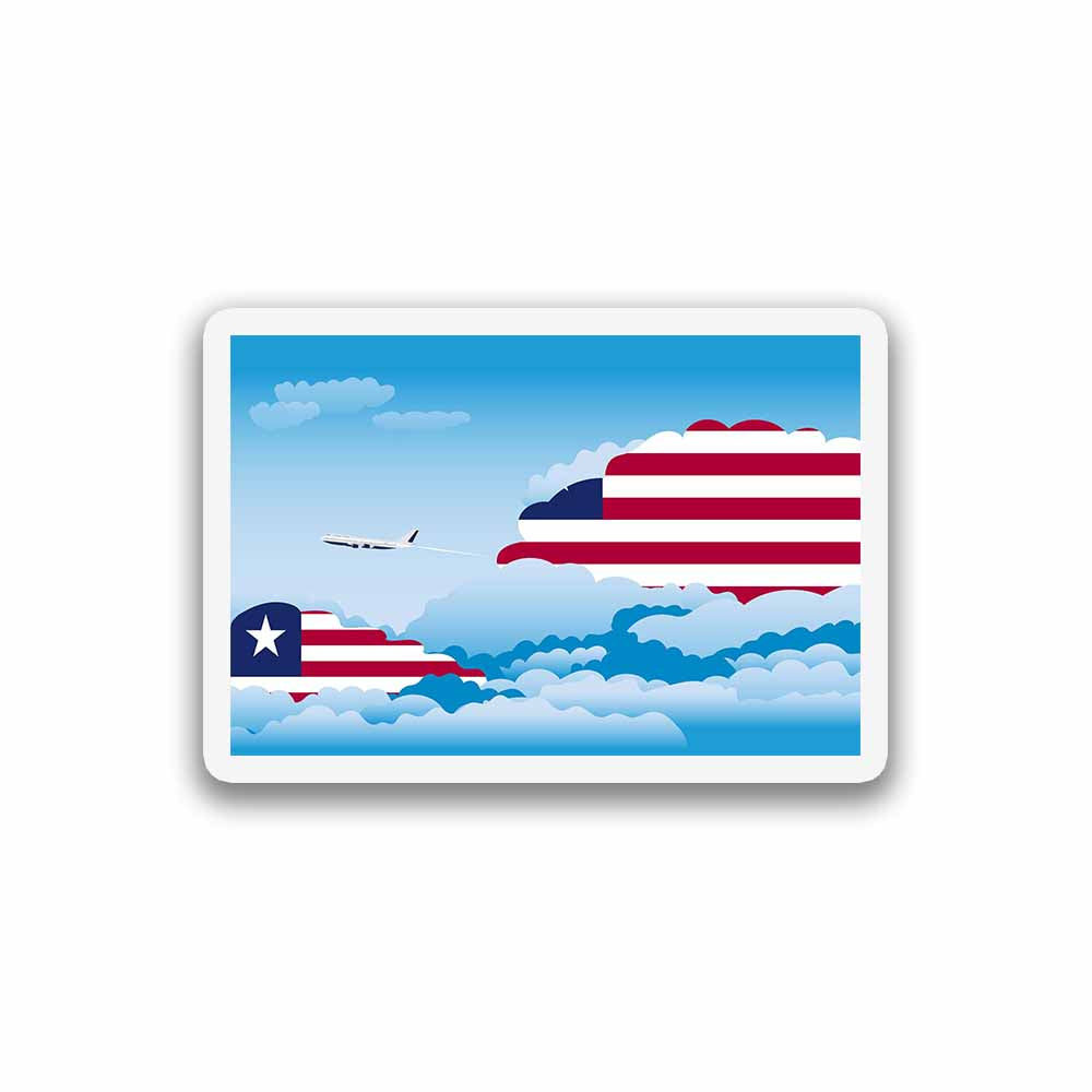 Liberia Day Clouds Magnet