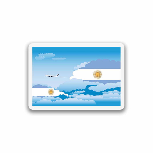 Argentina Day Clouds Fridge Magnet