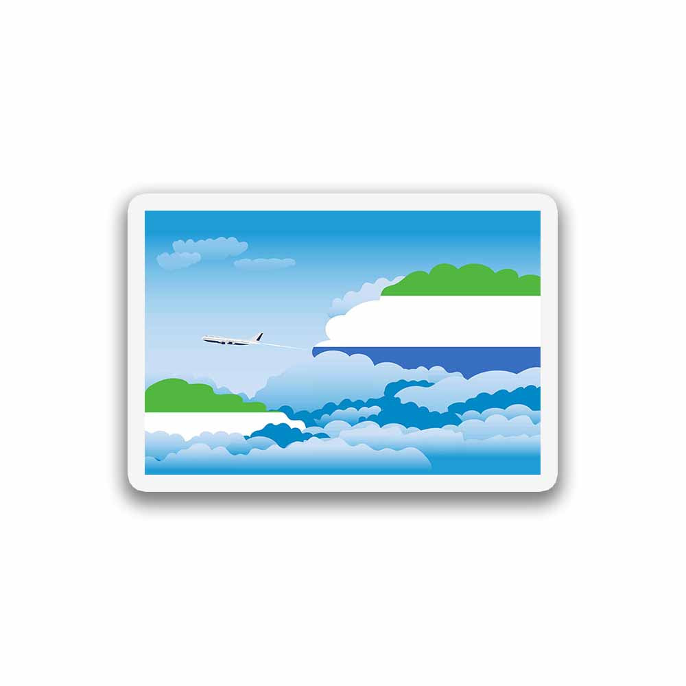 Sierra Leone Day Clouds Magnet