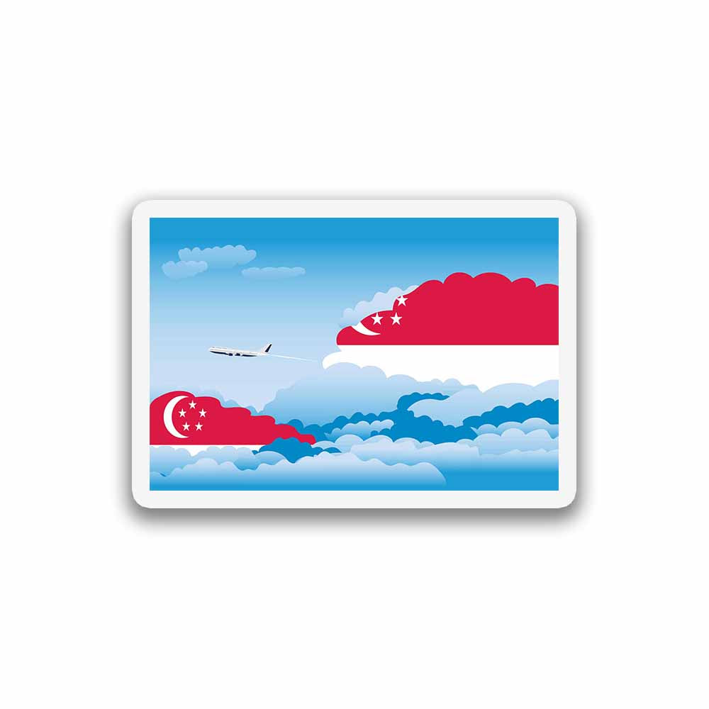 Singapore Day Clouds Magnet